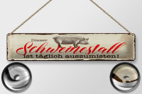 Blechschild Hinweis 46x10 cm Dieser Schweinestall ist...
