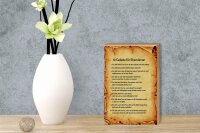 Holzschild Spruch 12x18cm 10 Gebote für Ehemänner