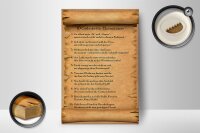 Holzschild Spruch 12x18cm 10 Gebote für Ehemänner sage ja