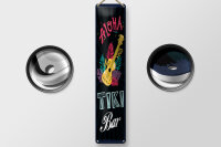 Blechschild Hinweis 46x10 cm Aloha Tiki Bar Gitarre Deko...