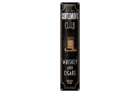 Blechschild Hinweis 46x10 cm Real men gentlemen´s...