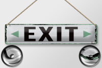 Blechschild Hinweis 46x10 cm Exit Pfeil links und rechts...