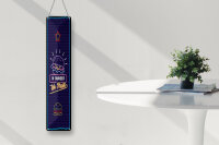 Blechschild Spruch 46x10 cm In Burger we trust Deko Schild