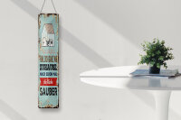 Blechschild Spruch 46x10 cm Fühl dich wie Zuhause Mach schon mal Küche sauber