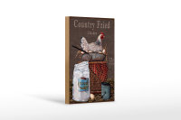 Holzschild Spruch 12x18cm Huhn country Fried Chicken