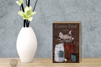 Holzschild Spruch 12x18cm Huhn country Fried Chicken