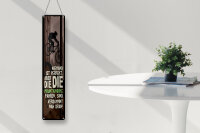 Blechschild Fahrrad 46x10 cm Niemand Perfekt aber die die Mountainbike Schild