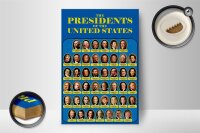 Holzschild Spruch 12x18cm the presidents of United States