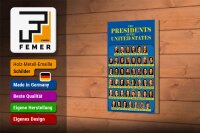 Holzschild Spruch 12x18cm the presidents of United States
