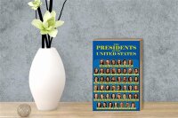 Holzschild Spruch 12x18cm the presidents of United States
