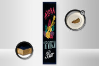 Holzschild Hinweis 46x10 cm Aloha Tiki Bar Gitarre Deko...