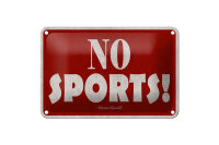 Blechschild Zitat 12x18 cm No sports Hinweis von Winston...