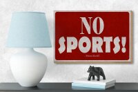 Holzschild Zitat 12x18 cm No sports Hinweis von Winston Churchill Deko Schild
