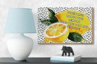 Holzschild Spruch 12x18 cm When life hands you Lemons grab the Salt and Tequila