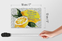 Holzschild Spruch 12x18 cm When life hands you Lemons grab the Salt and Tequila