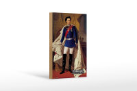 Holzschild Portrait 12x18 cm Ludwig II König 1845 Bayern Dekoration