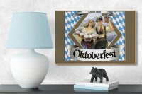 Holzschild Spruch 18x12cm Oktoberfest Lager Bier Bayern