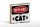 Holzschild Spruch 18x12cm beware of the CAT Vorsicht Katze