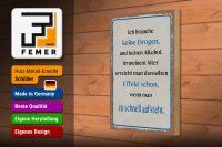 Holzschild Spruch 20x30 cm Ich brauche Keine Drogen und Kein Alkohol Schild