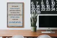 Holzschild Spruch 20x30 cm Ich brauche Keine Drogen und Kein Alkohol Schild