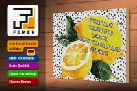 Holzschild Spruch 20x30 cm When life hands you Lemons grab the Salt and Tequila