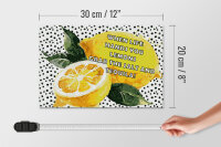 Holzschild Spruch 20x30 cm When life hands you Lemons grab the Salt and Tequila