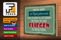 Holzschild Zitat 20x30 cm Wenn man mit Flügeln geboren wird Deko Schild