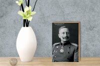 Holzschild Portrait 12x18cm Kaiser Friedrich Wilhelm 1859