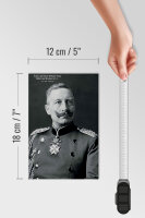Holzschild Portrait 12x18cm Kaiser Friedrich Wilhelm 1859