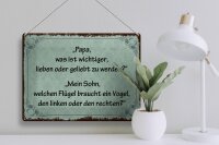 Blechschild Spruch 30x40 cm Lieben oder geliebt werden Deko Schild