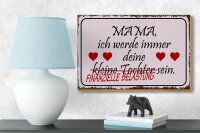 Holzschild Spruch 18x12cm Mama deine Tochter Herzen
