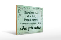 Holzschild Spruch 30x40 cm Größte Freude Dinge...
