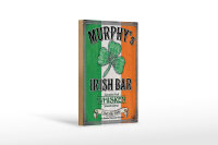 Holzschild Alkohol 12x18cm Murphy´s Irish Bar Whiskey