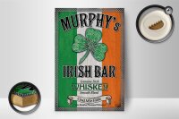 Holzschild Alkohol 12x18cm Murphy´s Irish Bar Whiskey