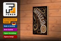 Holzschild Spruch 12x18cm Cappuccino Kaffee