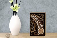 Holzschild Spruch 12x18cm Cappuccino Kaffee