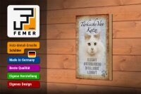 Holzschild Spruch 12x18cm türkische Van Katze Schild