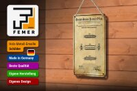 Blechschild Patent 12x18 cm Entwurf für eine Mundharmonika Deko Schild