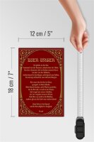 Holzschild Alkohol 12x18cm Prost Bier unser Schild