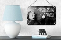 Blechschild Zitat 12x18 cm Einstein Tafel Reinste Form des Wahnsinns Deko Schild