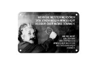 Blechschild Zitat 12x18 cm Einstein Tafel Kleider Möbel Ideen Weltanschauungen