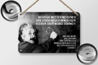 Blechschild Zitat 12x18 cm Einstein Tafel Kleider Möbel Ideen Weltanschauungen