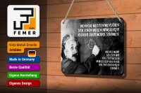 Blechschild Zitat 12x18 cm Einstein Tafel Kleider Möbel Ideen Weltanschauungen