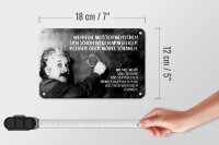 Blechschild Zitat 12x18 cm Einstein Tafel Kleider Möbel Ideen Weltanschauungen