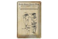 Blechschild Patent 20x30 cm Entwurf für einen...