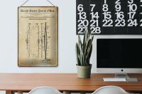 Blechschild Patent 20x30 cm Entwurf für ein Bogen Deko Schild