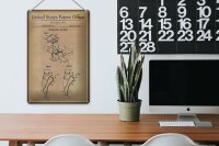 Blechschild Patent 20x30 cm Entwurf für einen Zehnschuh Ballett Deko Schild