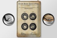 Blechschild Patent 20x30 cm Entwurf für einen Golfball 2 Deko Schild