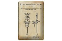 Blechschild Patent 20x30 cm Entwurf für...