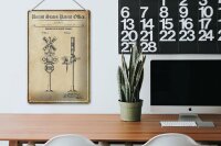 Blechschild Patent 20x30 cm Entwurf für Verkehrszeichen Deko Schild